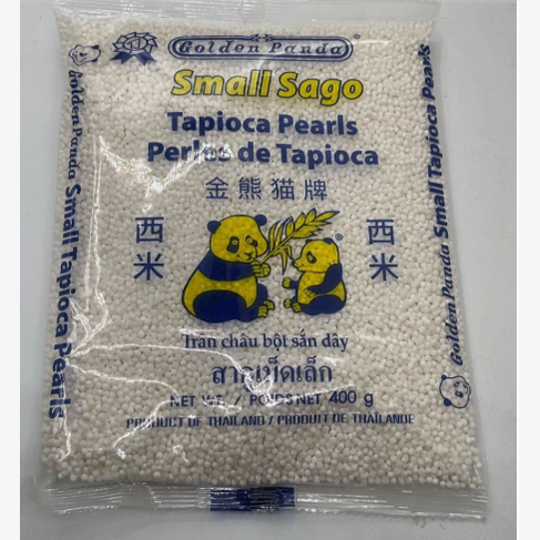 Golden Panda Sago White Small(Tapioca Pearls) 400g