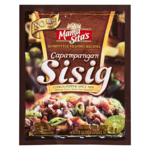 Mama Sita's - Citrus Pepper Mix Capampanagan Sisig, 40 Gram