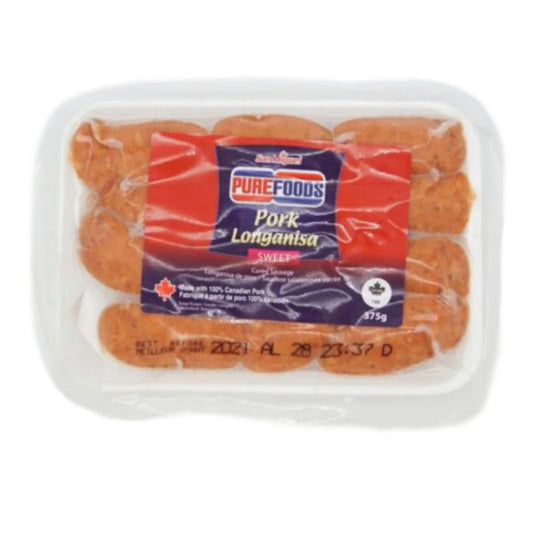 PureFoods Pork Longanisa- Sweet 375g