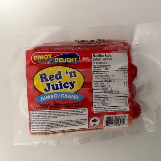 Pinoy Delight Red ‘n Juicy (Jumbo/Grand) 340g